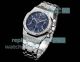 Swiss 11 replica Audemars Piguet Royal Oak 38 Lady Blue Baguettes 7750 Watch (2)_th.jpg